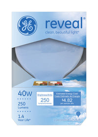 GE Reveal 40 W G25 Globe Incandescent Bulb E26 (Medium) Soft White 1 pk (Pack of 6)