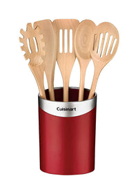 Cuisinart  Red  Beechwood  Utensil Set