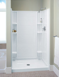 Sterling Ensemble White Shower Wall Set