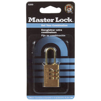 Master Lock 13/16 in. W Steel 3-Dial Combination Padlock