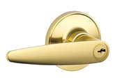 Schlage J54VDOV605 Bright Brass Keyed Dover Lever