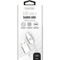 iEssentials USB-C to USB-A Charge and Sync Cable 10 ft. White