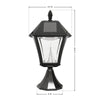 Gama Sonic Baytown Semi-Gloss Black Solar Powered 2.4 W LED Lantern 1 pk