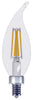 GE Lighting 45567 2.5 Watt E12 CAC Clear Daylight LED Dimmable Refresh HD Light Bulbs 4 Count