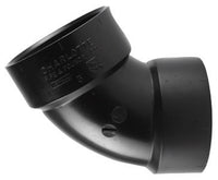 Charlotte Pipe  1-1/2 in. Hub   x 1-1/2 in. Dia. Hub  ABS  60 Degree Elbow