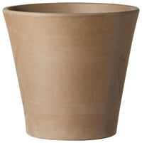 Deroma 13 in. H x 14.2 in. Dia. Clay Rich Planter Mocha (Pack of 2)