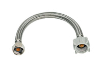 Homewerks 3/8 in. FIP X 1/2 in. D FIP 16 in. Braided Stainless Steel Faucet Supply Line