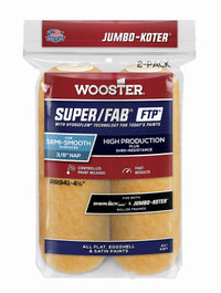 Wooster  Super/Fab FTP  Synthetic Blend  4-1/2 in. W x 3/8 in.  Mini  Paint Roller Cover  2 pk