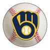 MLB - Milwaukee Brewers Baseball Rug - 27in. Diameter