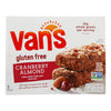 Van's Natural Foods Gluten Free Snack Bars - Cranberry Almond - Case of 6 - 1.2 oz.