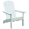 Living Accents 1 person White Resin Adirondack Chair