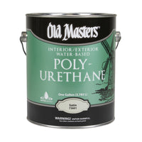 Old Masters Satin Clear Water-Based Polyurethane 1 gal. (Pack of 2)