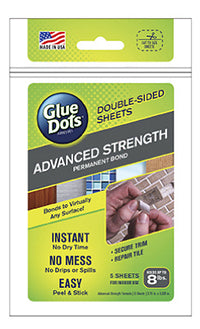 Glue Dots Advanced Strength Permanent Bond Glue Adhesive 5 sheet