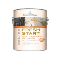 Benjamin Moore Fresh Start Flat White Oil-Based Alkyd Primer 1 gal. (Pack of 4)