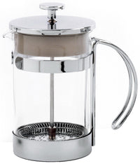 French Press Coffee Maker, Glass & Chrome, 25-oz.