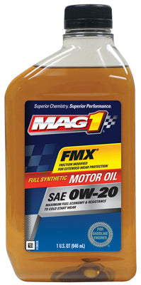 Full Synthetic Motor Oil, 0W-20, 1-Qt. (Pack of 6)