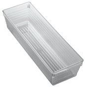 Interdesign 00352 3 X 9 X 2 Clear Sierra Drawer Organizer