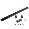 National Hardware Oil Rubbed Bronze Black Steel Sliding Door Hardware Kit 1 pk