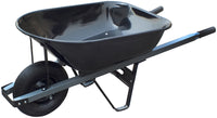 United General Wh89693 6 Cubic Feet 18 Gauge Steel Tray Contractor Wheelbarrow