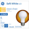 GE A21 E26 (Medium) LED Bulb Soft White 100 W 2 pk