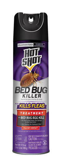 Hot Shot Aerosol Bed Bug Killer 17.5 oz (Pack of 12).