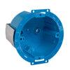 Carlon Blue Round Thermoplastic 1-Gang Electrical Ceiling Box 3.5 H x 4.13 W x 3 D in.