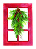 Celebrations  Home  18 in. L Decorated Christmas Swag On Window Frame (Pack of 3)