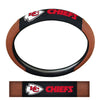 NFL - Kansas City Chiefs Football Grip Steering Wheel Cover 15" Diameter