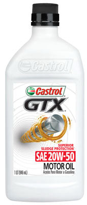 GTX Motor Oil, 20W-50, Qt. (Pack of 6)