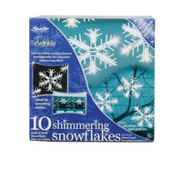 Celebrations  Shimmering Snowcicles  Pathway Markers  White  Plastic  3 pk