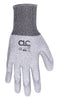 CLC Unisex Dipped Cut Resistant Gloves Gray L 1 pair