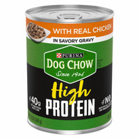 High Protein Dog Food, Chicken & Gravy, 13-oz. Can