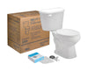 Mansfield Pro-Fit 1.28 gal White Round Complete Toilet