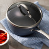 3 Qt Induction Aluminum Covered Sauce Pan - Slate Gray