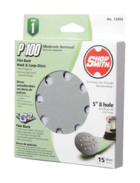 Shopsmith 5 in. Aluminum Oxide Hook and Loop Sanding Disc 100 Grit Medium 15 pk