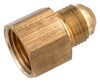 Anderson Metals 754046-0606 3/8" X 3/8" Brass Lead Free Female Flare Coupling (Pack of 10)