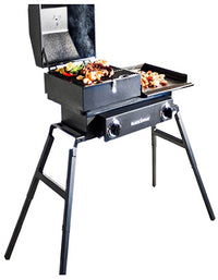 Blackstone Tailgater Combo 2 Burner Liquid Propane Outdoor Griddle Black