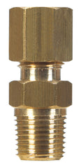 JMF 3/8 in. Compression x 3/8 in. Dia. Male Brass Connector (Pack of 1 ...