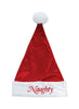 Dyno Naughty/Nice Santa Hat Red/White Velvet 1 pk (Pack of 6)