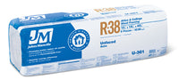 R38 Unfaced Fiberglass Batt Insulation, 42.66 Sq. Ft. Coverage, 13 x 16 x 48-In.