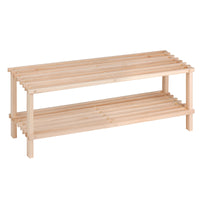 Honey-Can-Do 12 in. H X 29 in. W X 10.5 in. L Wood Shoe Rack