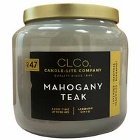 Candle lite 4274175 14 Oz Mahogany Teak CLCo Jar Candle With Metal Lid (Pack of 3)