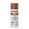 Rust-Oleum Stop Rust Red Rock Flat Sheen Spray Paint 12 oz. (Pack of 6)