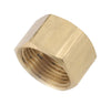 Anderson Metals 1/2 in.   Compression  T Brass Cap