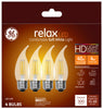 GE Relax CAM E26 (Medium) LED Bulb Soft White 40 Watt Equivalence 4 pk