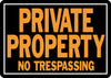 Hy-Ko English Private Property No Trespassing Sign Aluminum 9.25 in. H x 14 in. W (Pack of 12)