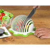 Urban Trend  Smart Cut  White/ Green  Plastic  Salad Maker Cutter