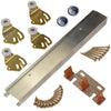 Johnson Hardware 2200 Aluminum By-Pass Door Hardware Set