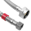 Lasco 1/2 in. Compression X 7/8 in. D Ballcock 12 in. Braided Stainless Steel Toilet Supply Line