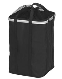 Household Essentials Black Canvas Collapsible Hamper